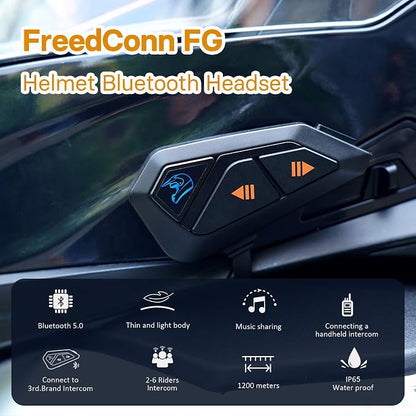 FreedConn FG Motorcycle Helmet Bluetooth Headset, Motorcycle Communication - Image 2