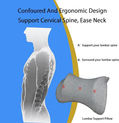 Lumbar Support Pillow for Car, Car Neck Pillow Kit for Car - Image 5