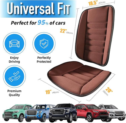 Car Seat Cushion with Back Support Pillow, Comfy Lumbar Support & Seat Cushion - Image 8