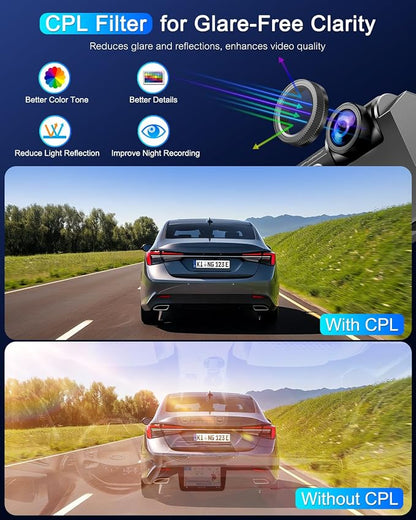 Dash Cam Front 4K Built-in 5GHz WiFi - Image 2