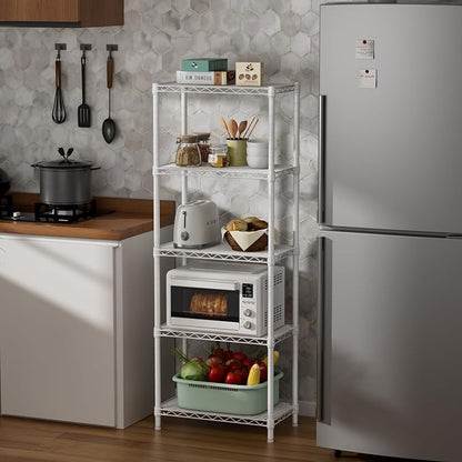 SINGAYE 5 Small Wire Shelves Kitchen Pantry Close Home Organizers and Storage - Image 7