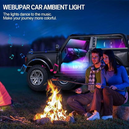 Dreamcolor Acrylic Interior Car Lights, WEBUPAR Car Accessories 6 in 1 Car LED - Image 6