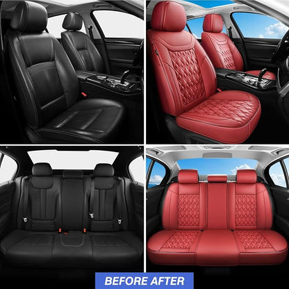 Car Seat Covers Full Set, Leather Seat Covers - Image 5
