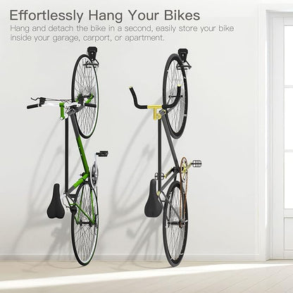 Bike Wall Mount with Fixed Hook, Heavy Duty Bike Storage Rack, Bike Rack - Image 2