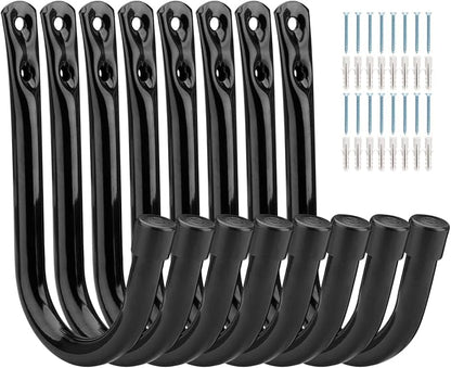 Heavy Duty Garage Storage Hooks, 3.4Inch J Utility Garage Wall Hooks by Whrsinlor