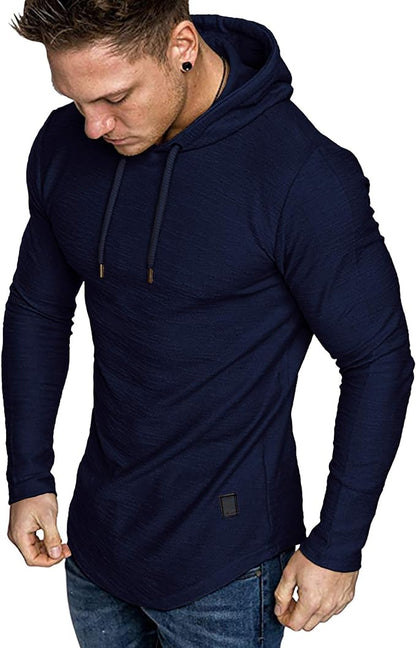 Lexiart Mens Fashion Athletic Hoodies Sport Sweatshirt Solid Color Fleece by Lexiart