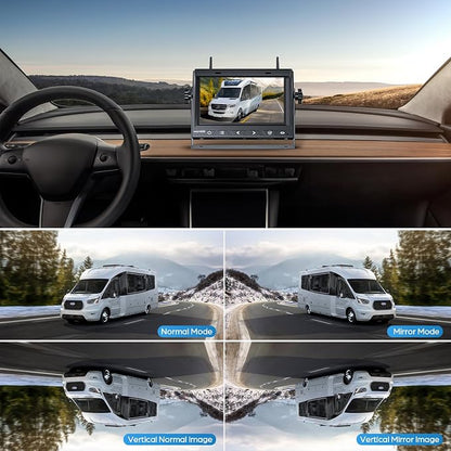 Magnetic Solar Wireless Backup Camera No Installation VASTEND 1080P 7'' RV - Image 8