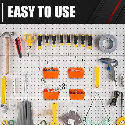 C&T 80 Piece Pegboard Hooks Assortment Kit, Pegboard Accessories Organizer Set - Image 6