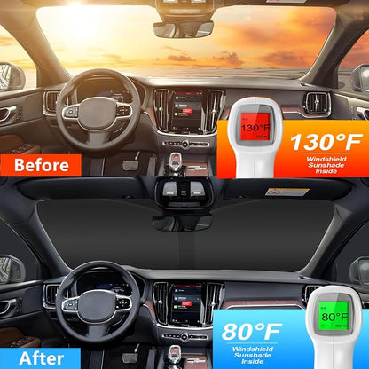 Windshield Sun Shade for Infiniti QX60 2022-2025 4-Layer Front Window Shade - Image 3