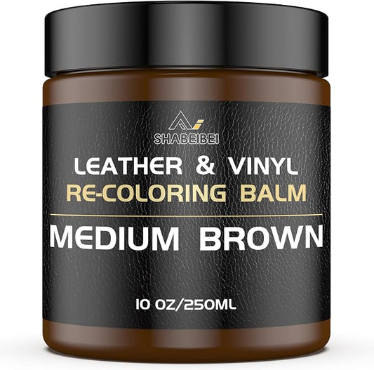 Leather Recoloring Balm, 10oz Leather Color Restorer Leather Repair Kit by SHABEIBEI