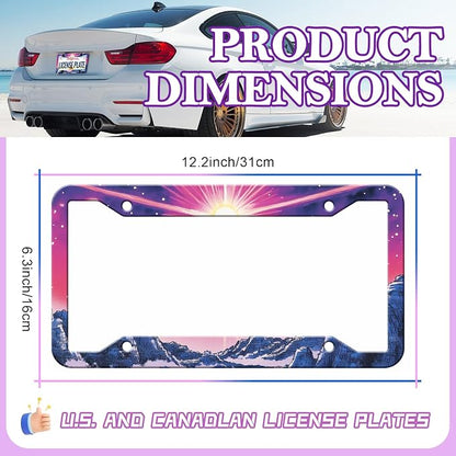 Sunset Mountain Anime License Plate Frames - Image 2