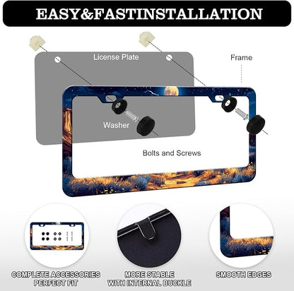 Moon License Plate Frames - Image 3