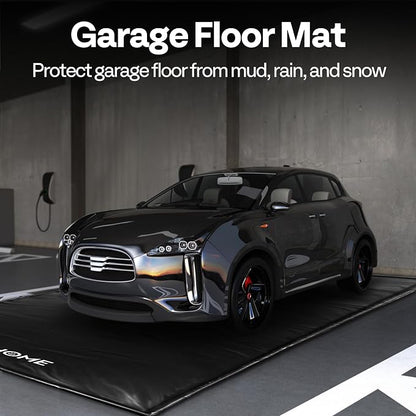 VIVOHOME Containment Mat with Stay Put Corner, PVC Garage Mats - Image 2