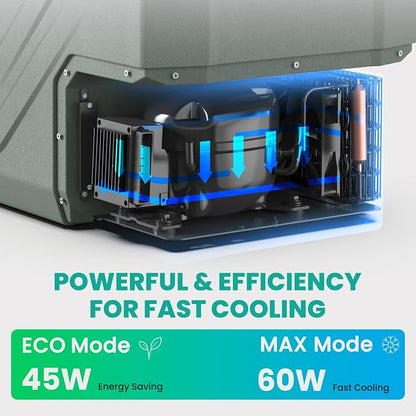 Alpicool 12V Refrigerator Freezer, Portable Refrigerator - Image 3