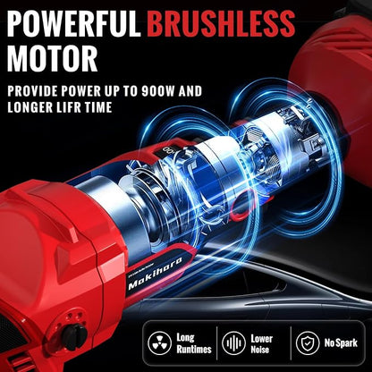 Cordless Buffer Polisher, 5 Inch Random Orbital Car Buffers Waxer and Polishers - Image 3