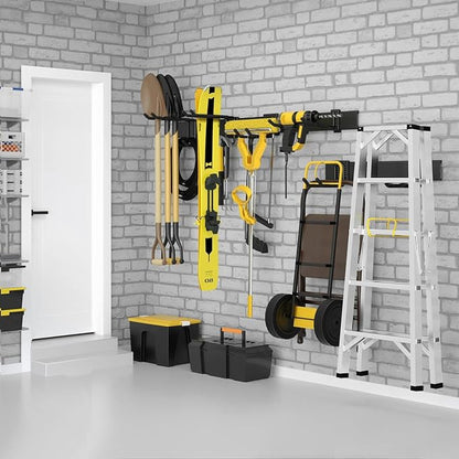 64 Inches Garage Storage, Garage Organization, Wall Mount Garden Tool Organizer - Image 7