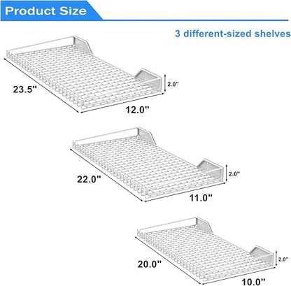 TORACK Wall-Mounted Storage Shelves, Mixed-Size Garage Wall Shelving - Image 3