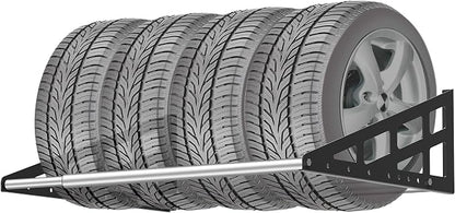 Foozet Tire Rack Wall Mount, Heavy Duty Adjustable 31"-56" Tire Storage Rack by Foozet