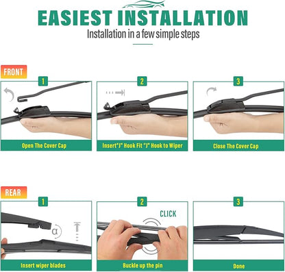24" 22" 12" Windshield Wiper Blades Replacement - Image 8