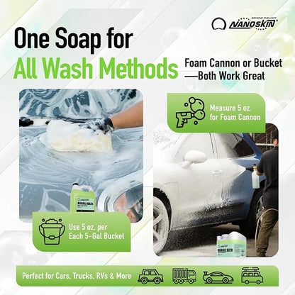 Nanoskin BUBBLE BATH Foaming Car Wash Shampoo 1 Gallon - Image 5