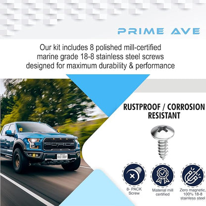 Stainless Steel License Plate Screws - Image 2