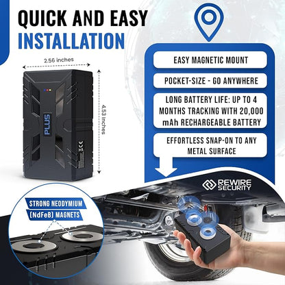 REWIRE SECURITY 104-Plus 4G Magnetic GPS Tracker - Image 3