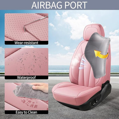 Pink Car Seat Covers, 5 Seats Universal Seat Covers - Image 3