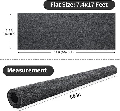 MABOZOO Garage Floor Mat 18x7.7 Ft, Extra Large Garage Carpet Rug, Reusable - Image 2