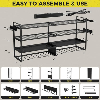 3 Pack Power Tool Organizer Wall Mount - Image 6
