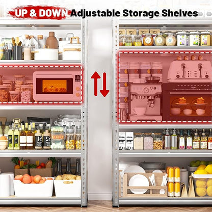 REIBII 2020LBS Garage Shelving Heavy Duty 5-Tier Storage Shelves Adjustable - Image 7