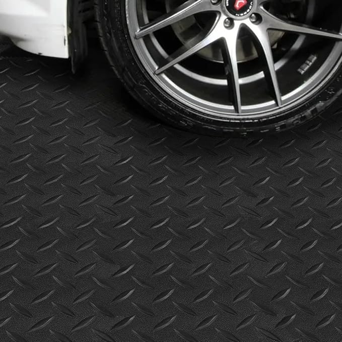 Boshen 5Ft x 12Ft Rubber Flooring Mats 1.6mm Diamond Plate Flooring Roll 60sqft - Image 4