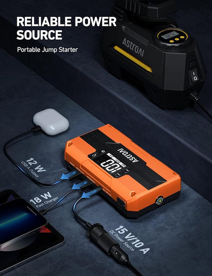 AstroAI T8 Car Jump Starter, 2500A 8-in-1 Jump Box - Image 5