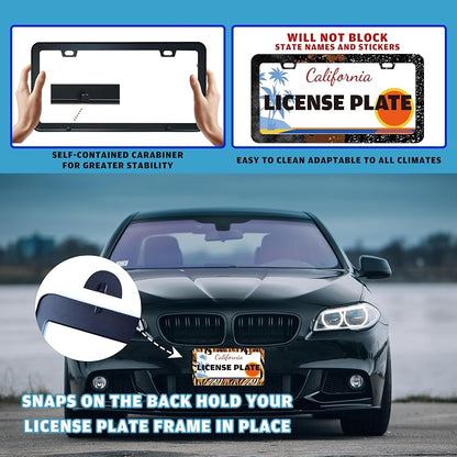Tiger License Plate Frame Funny Tiger Skin Stripe License Plate Holder - Image 5