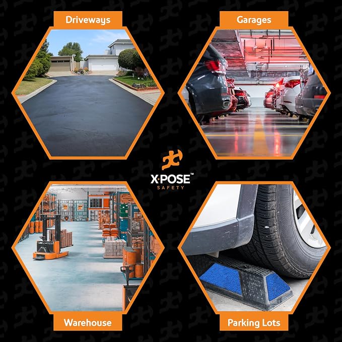 Xpose Safety 72" Heavy Duty Rubber Parking Stopper – Bulk Full Pallet 50 Pack - Image 7