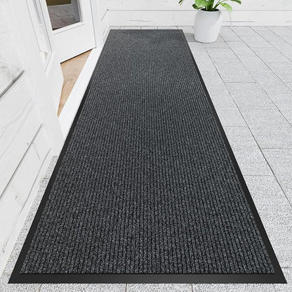 Front Door Mat, Commercial Entrance, Low Profile, Durable Rubber Backing by Naturehydro