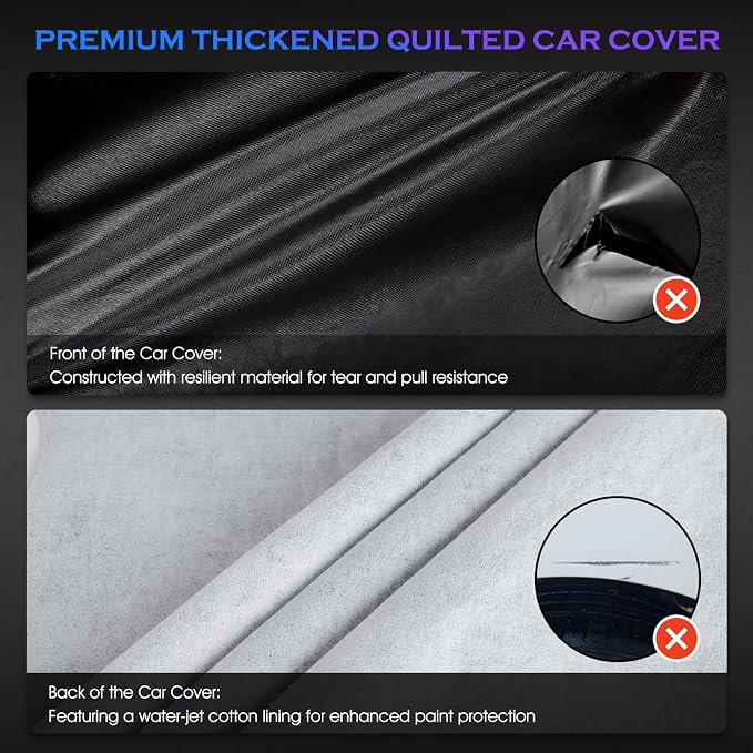 Car Cover Custom Fit for Toyota Camry 1996-2025, Honda Accord 2001-2025 - Image 2
