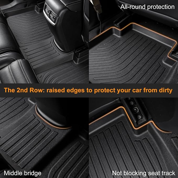 Binmotor-Floor Mats Custom for for Genesis GV80 2021-2025 5-Seater, 1st & 2nd - Image 6