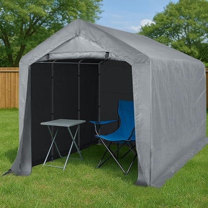 Outvita Outdoor Portable Storage Shed Tent, 8x12 ft Waterproof Carport - Image 8