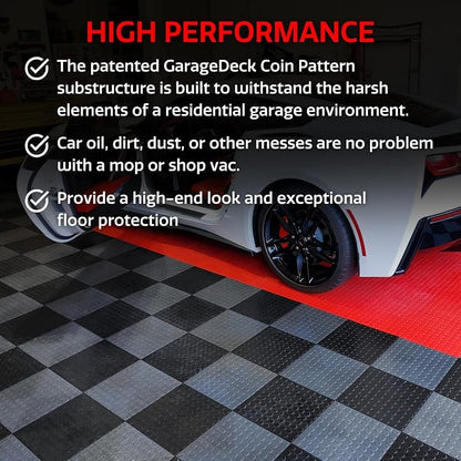 Big Floors GarageDeck Coin Pattern, Durable Copolymer Interlocking Modular - Image 4