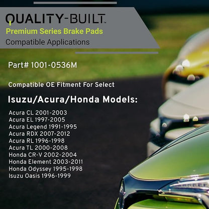 Premium Semi-Metallic Rear Brake Pads Compatible - Image 3
