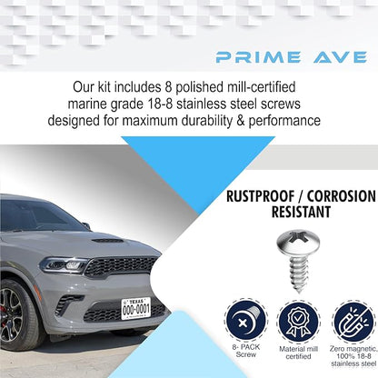 Stainless Steel License Plate Screws - Image 2