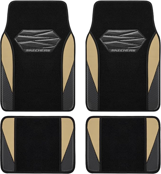 Skechers Car Floor Mats, Waterproof Universal Fit Car Mats, Faux Leather Car by Skechers