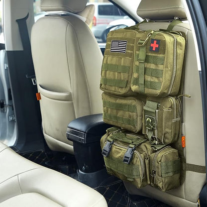 Universal Tactical Seat ​Back Organizer Vehicle Molle Panel Organizer Storage - Image 3