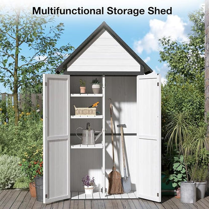 Outdoor Storage Shed with Sloped Roof - Image 6