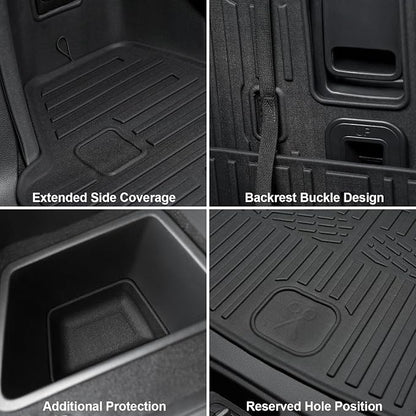 Floor Mats for 2016-2024 2025 Dodge Durango 6-seat, All Weather TPE Cargo Liner - Image 9