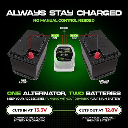 Dual Battery Isolator Kit 12V - 140 Amp Multi-voltage 12v or 24v Kit - Image 5