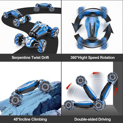 RC Stunt Car, 2.4GHz 4WD Drive Remote Controlled Gesture Sensor Toy Car - Image 7