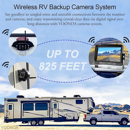 1080P Wireless RV Camera System, IP69 Waterproof Night Vision Backup Camera - Image 3