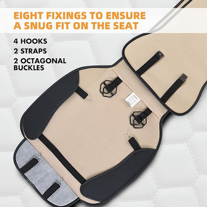 Elantrip 2PCs Front Car Seat Covers Leather Car Seat Protector Universal fit - Image 5