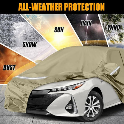 Waterproof Car Covers Replace for 2004-2025 Toyota Prius, Windproof Bands for - Image 6